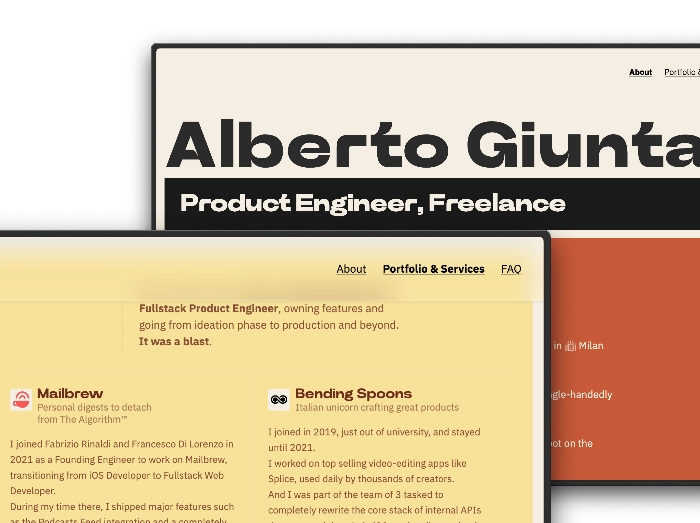 albertogiunta.com website screenshot